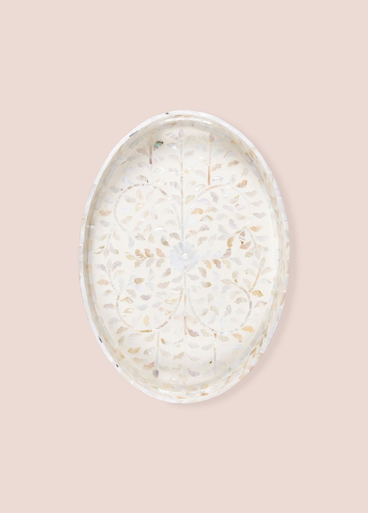 Sedef Oval Tepsi 50x36x6 cm TLC0078