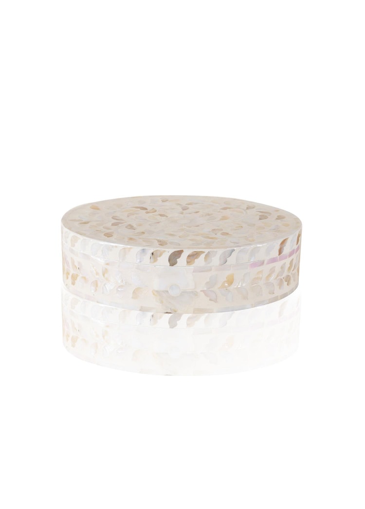 Sedef Yuvarlak Kutu 30x23x8 cm TLC0074