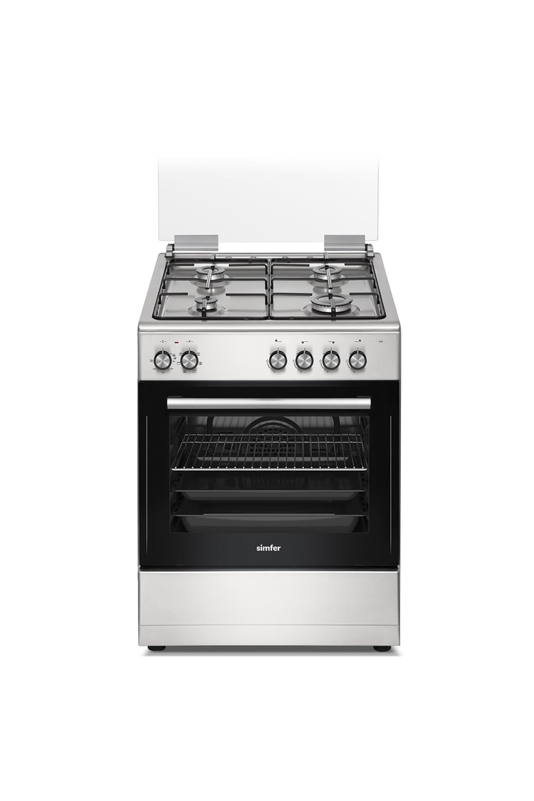 Simfer 1245 Tam Boy Fırın 4 Gözlü Turbo 7 Fonksiyon Inox