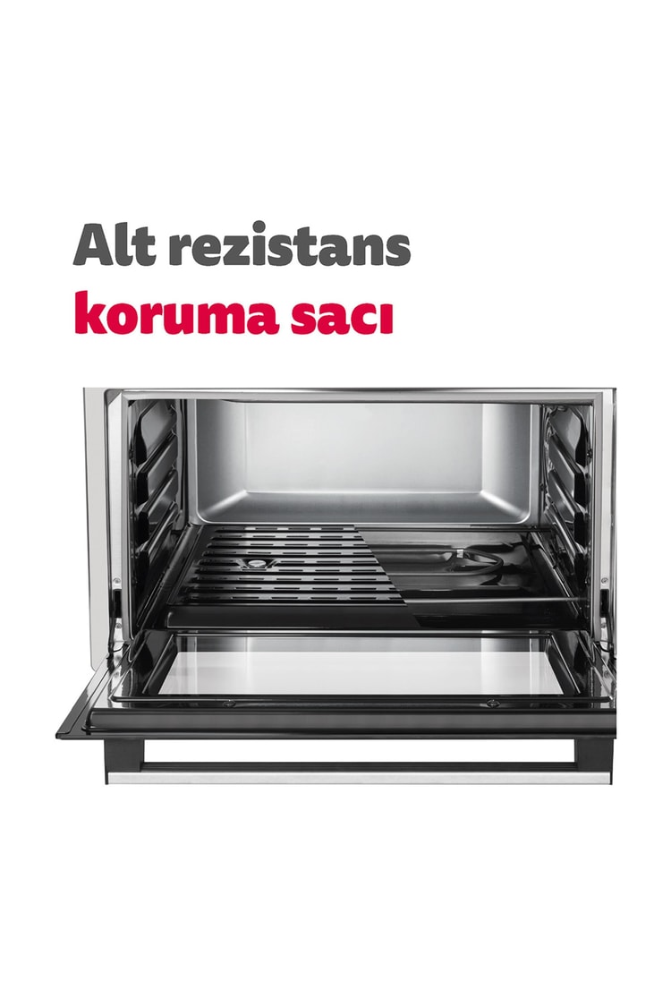 Simfer M-4559 45Litre Inox Midi Fırın 6 Fonksiyon Turbo Dijital