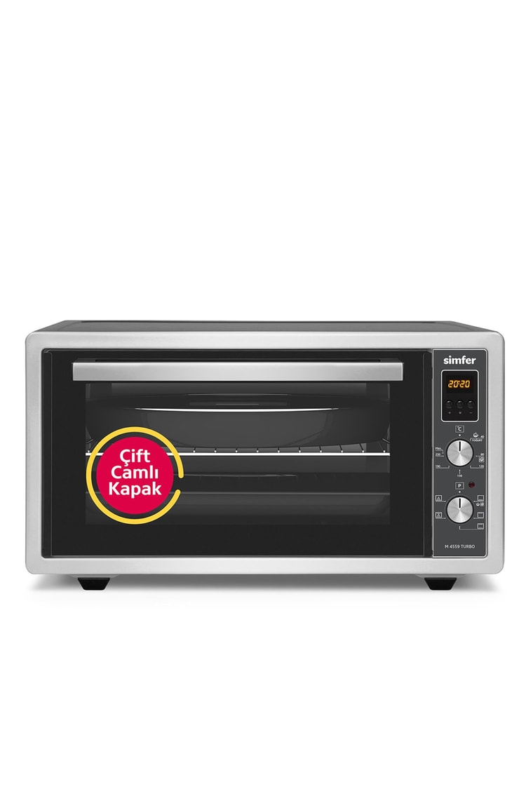 Simfer M-4559 45Litre Inox Midi Fırın 6 Fonksiyon Turbo Dijital