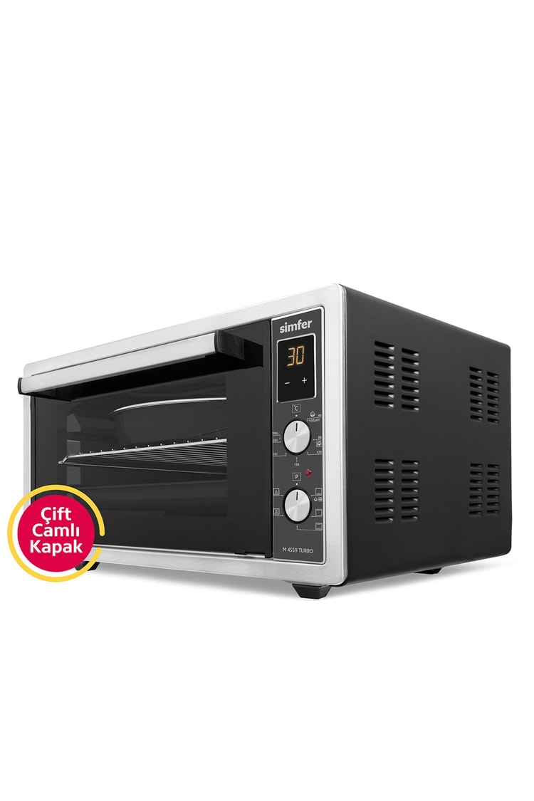Simfer M-4559 45Litre Inox Midi Fırın 6 Fonksiyon Turbo Dijital