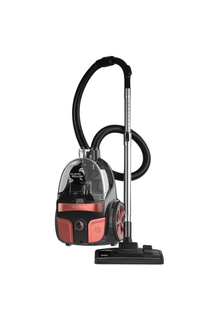 Simfer SK-6302 Clean Power Toz Torbasız Yatay Süpürge 800W Kırmızı