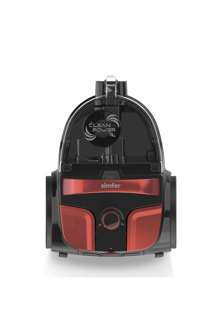 Simfer SK-6302 Clean Power Toz Torbasız Yatay Süpürge 800W Kırmızı