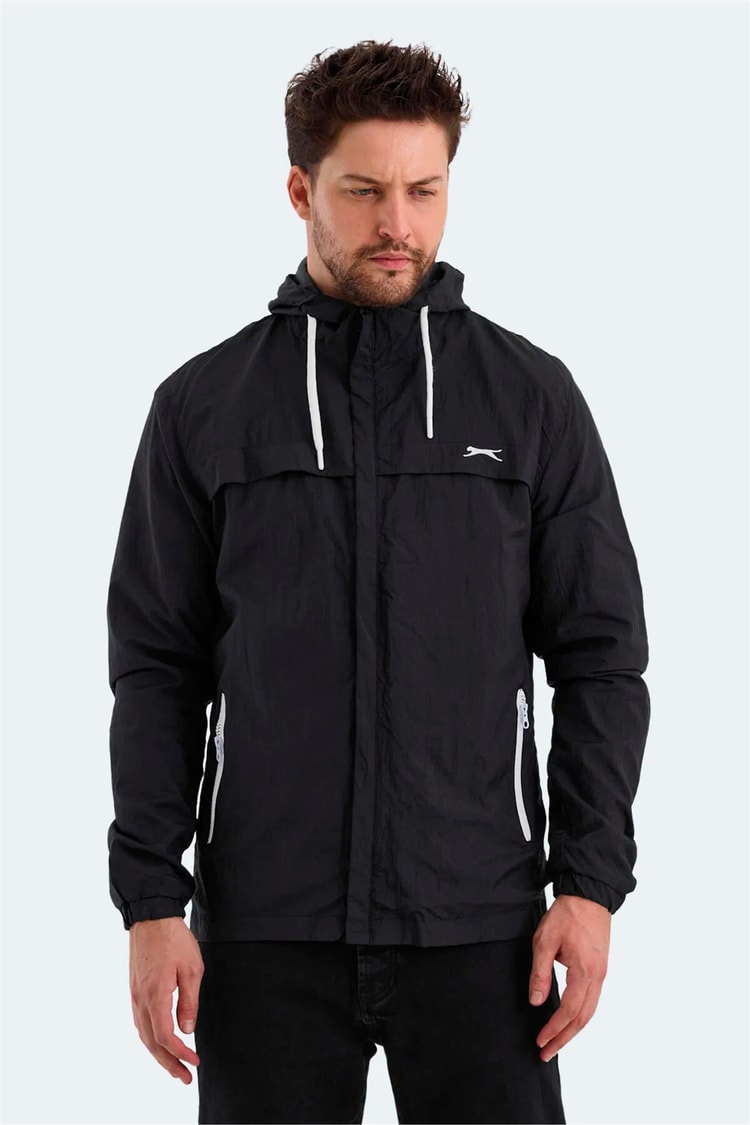 Slazenger Hanga Sıyah Erkek Yagmurluk