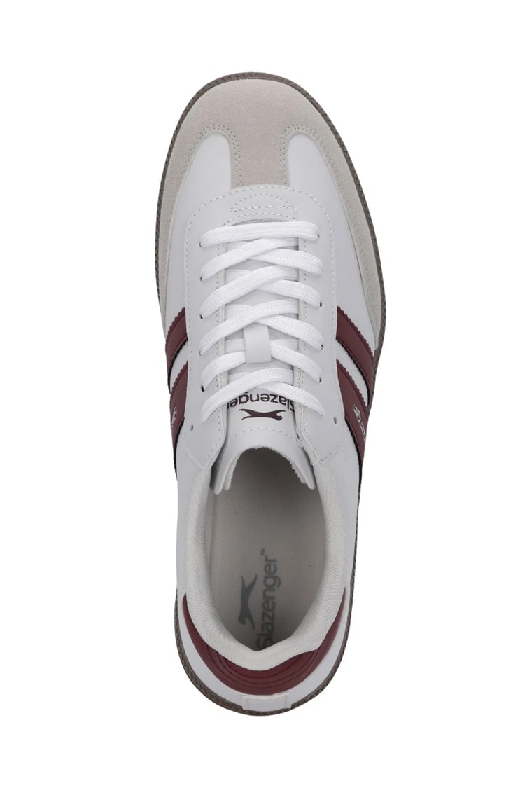 Slazenger Indıa G Beyaz / Bordo Garson Sneaker Ayakkabı