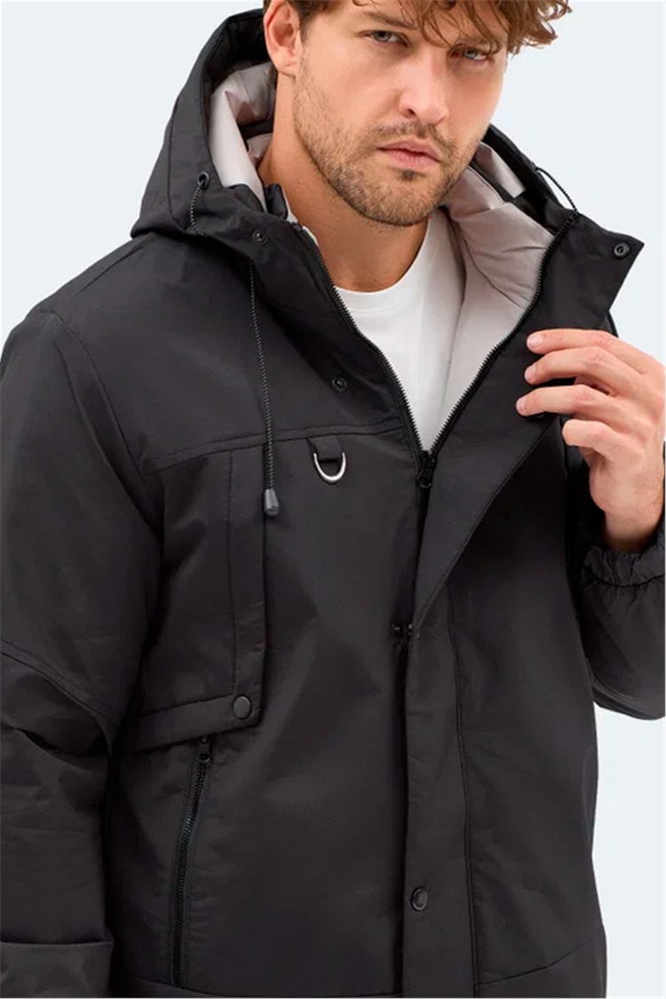Slazenger K26 St25Je005-500 Globe Sıyah Erkek Mont