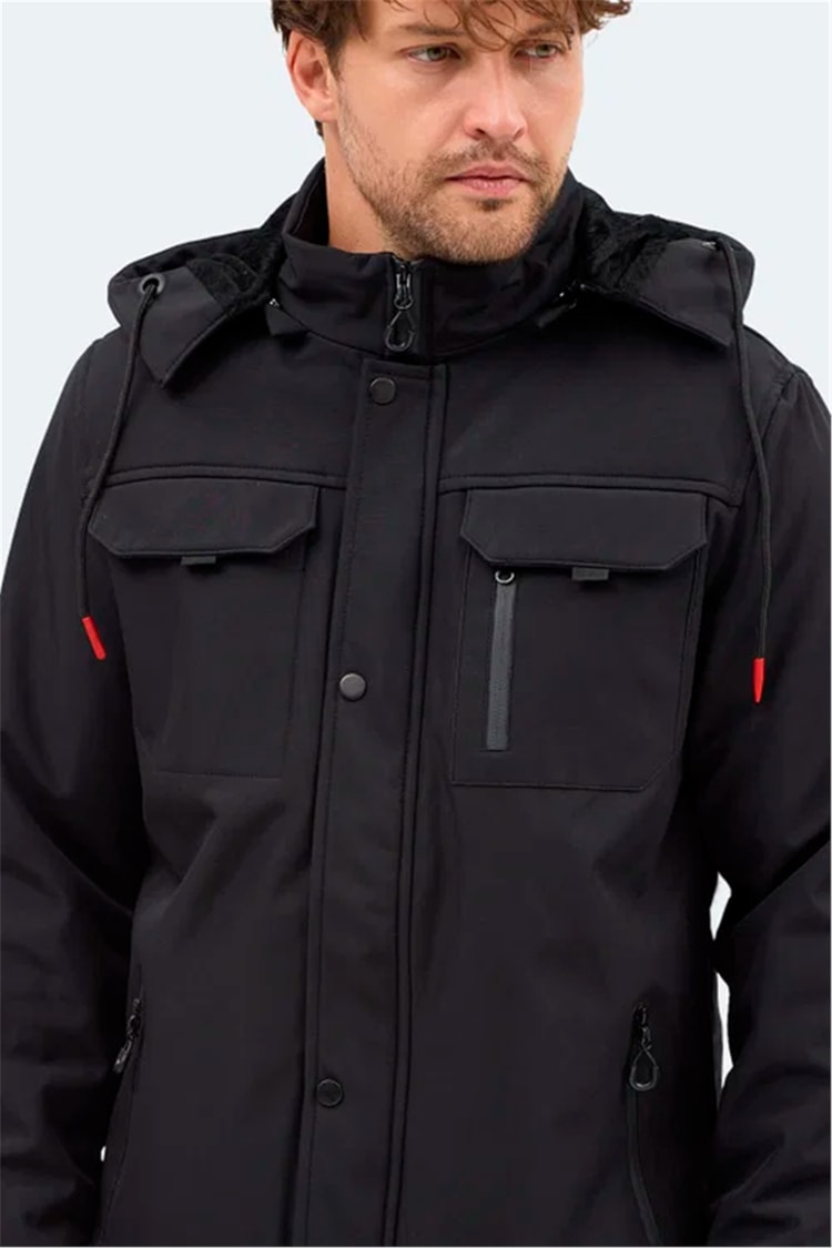Slazenger K26 St25Je011-500 Gleam Sıyah Erkek Mont