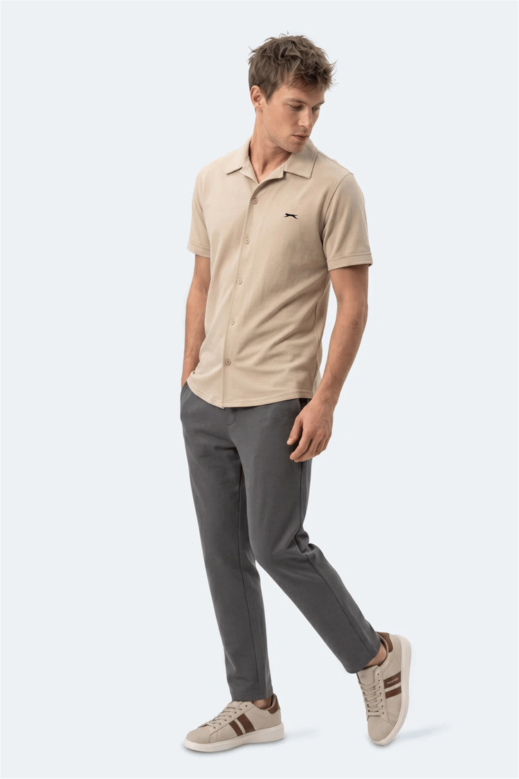 Slazenger Katelın Bej Erkek Gomlek