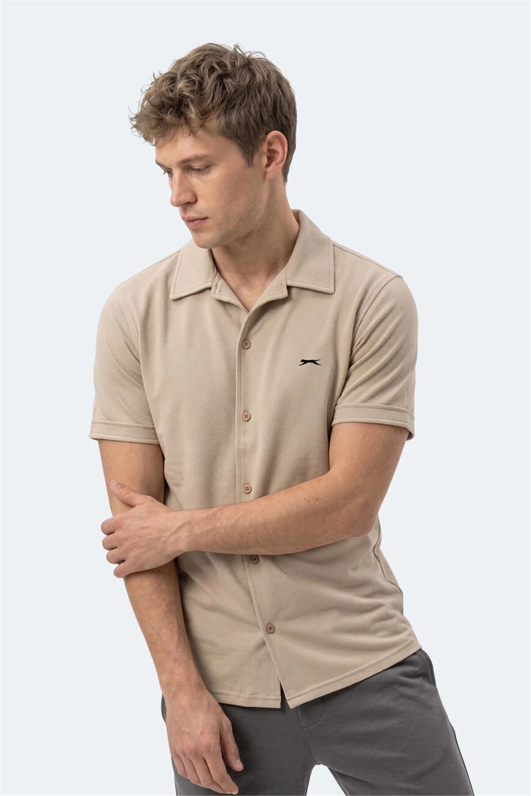 Slazenger Katelın Bej Erkek Gomlek