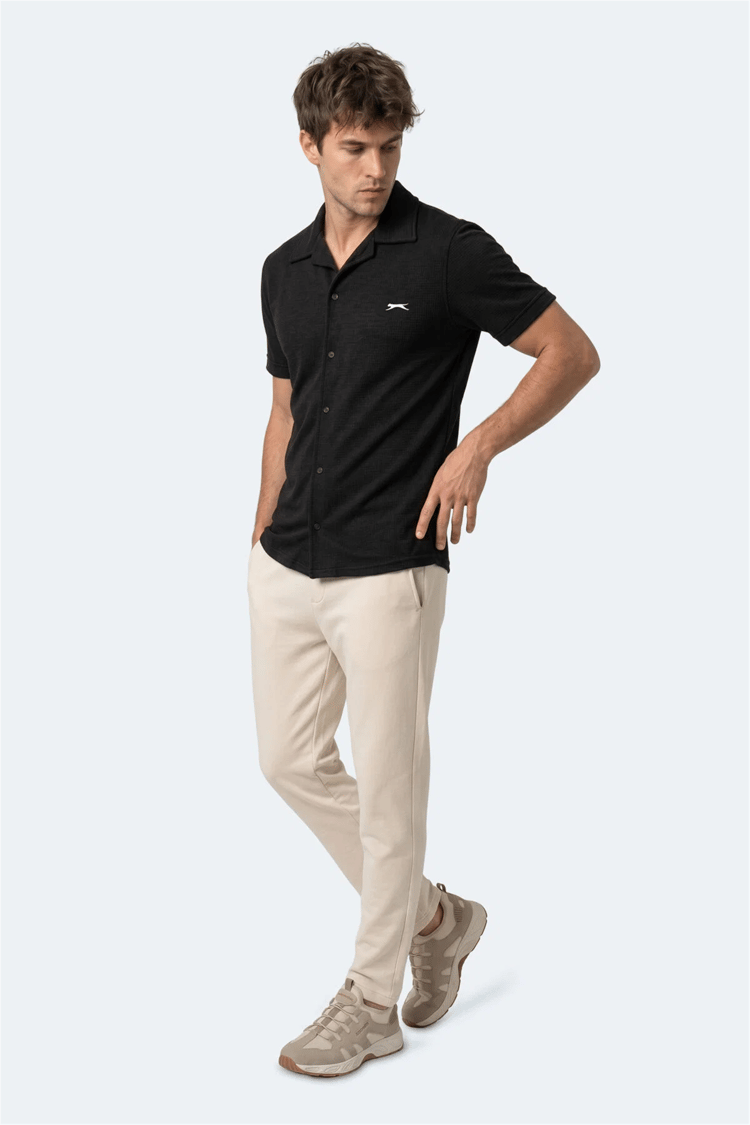 Slazenger Katelın Siyah Erkek Gomlek