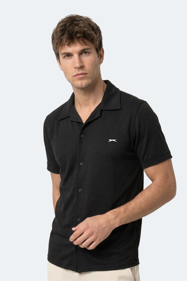 Slazenger Katelın Siyah Erkek Gomlek