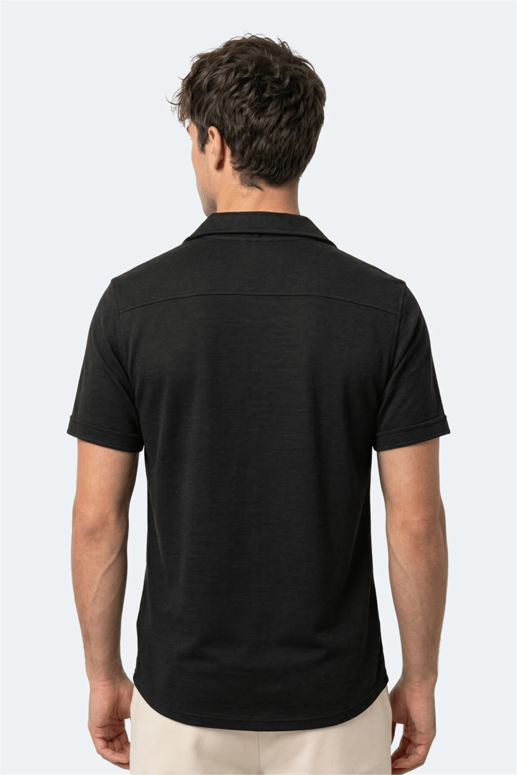 Slazenger Katelın Siyah Erkek Gomlek