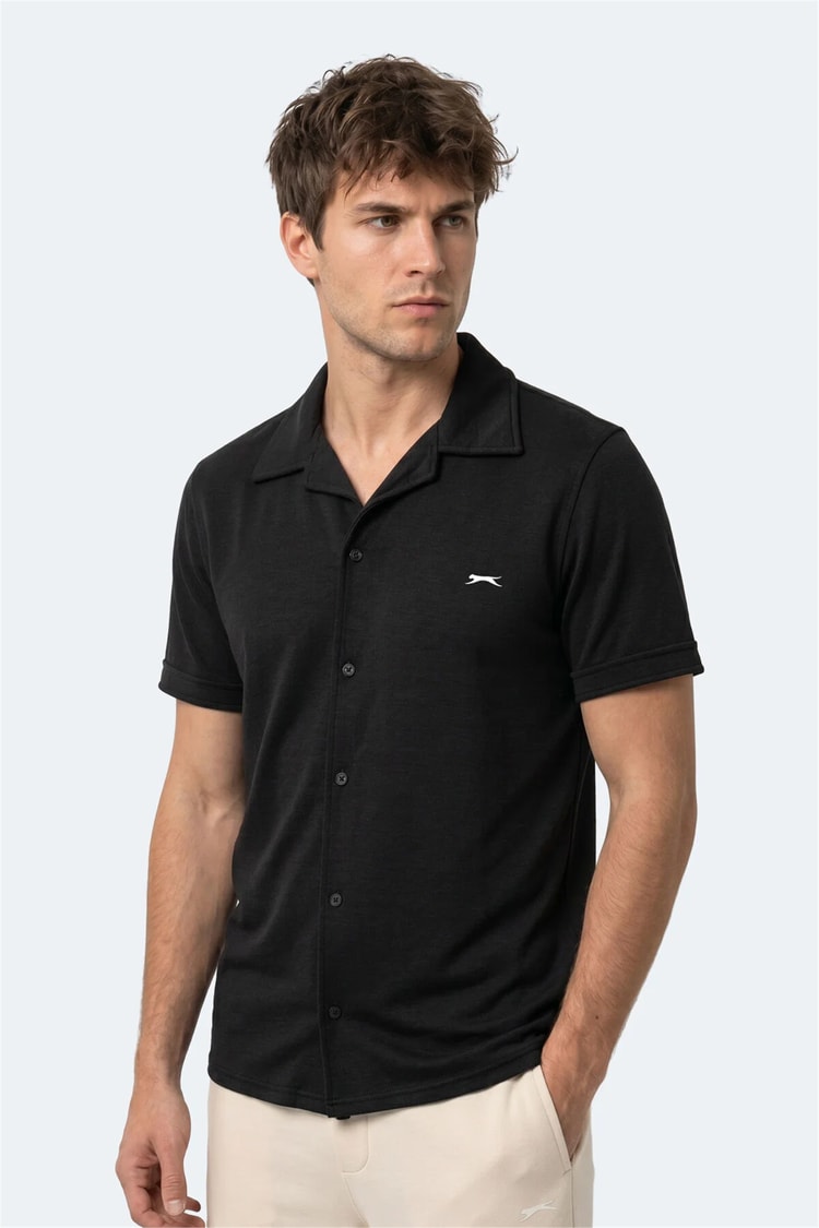 Slazenger Katelın Siyah Erkek Gomlek