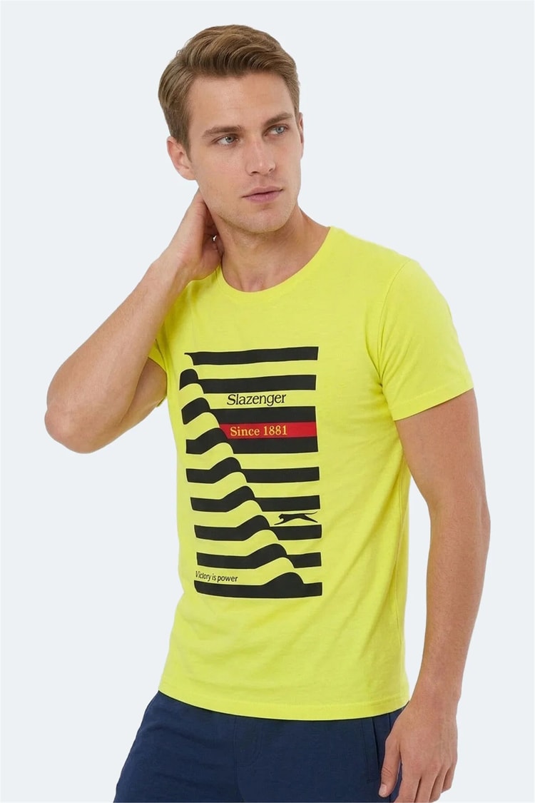 Slazenger Katell In Sarı Erkek T-Shırt