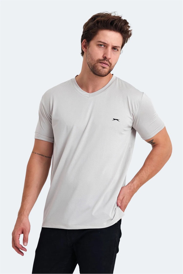 Slazenger Katrıına Bej Erkek T-Shırt
