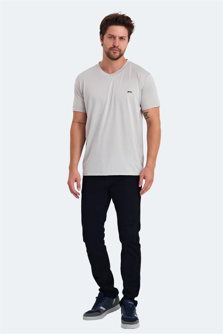 Slazenger Katrıına Bej Erkek T-Shırt