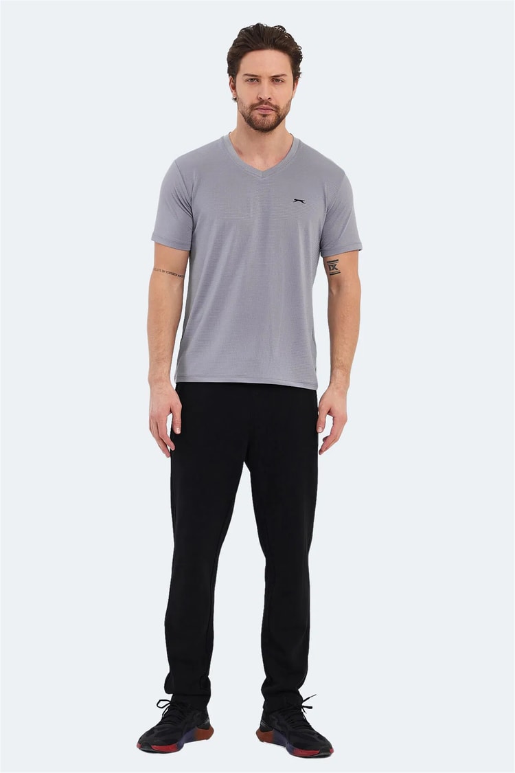 Slazenger Katrıına Grı Erkek T-Shırt