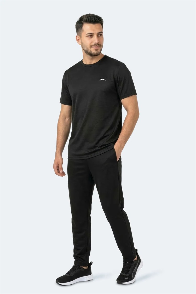 Slazenger Kayda Sıyah Erkek T-Shırt