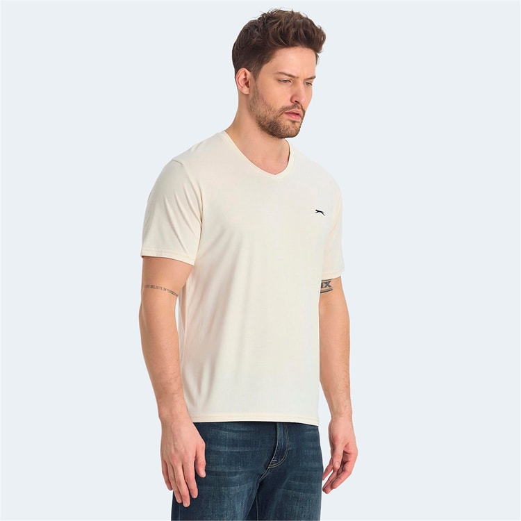 Slazenger Krakker Bej Erkek T-Shırt
