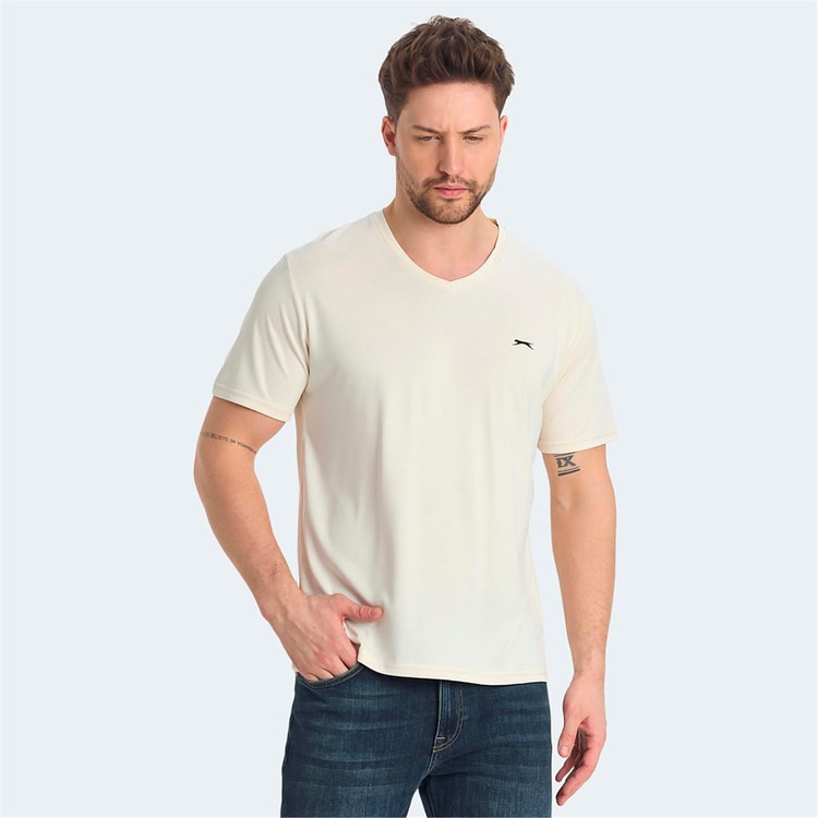 Slazenger Krakker Bej Erkek T-Shırt