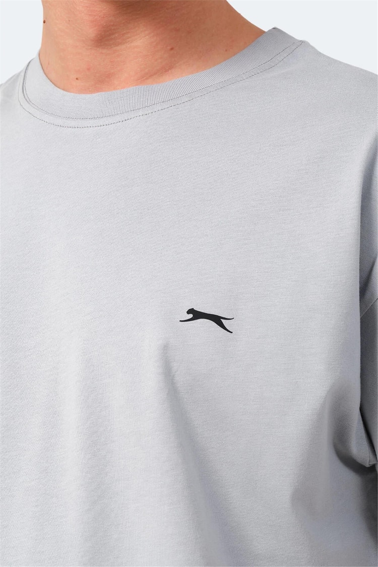 Slazenger Kulana Grı Erkek Bısıklet Yaka T-Shırt