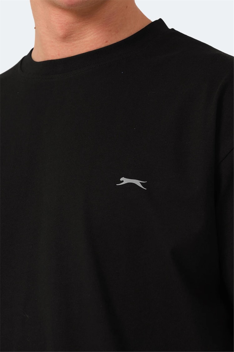 Slazenger Kulana Sıyah Erkek Bısıklet Yaka T-Shırt