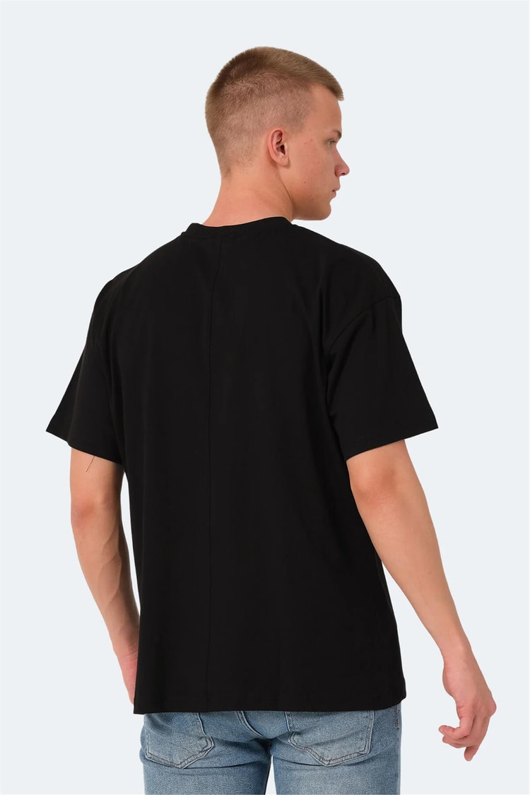 Slazenger Kulana Sıyah Erkek Bısıklet Yaka T-Shırt