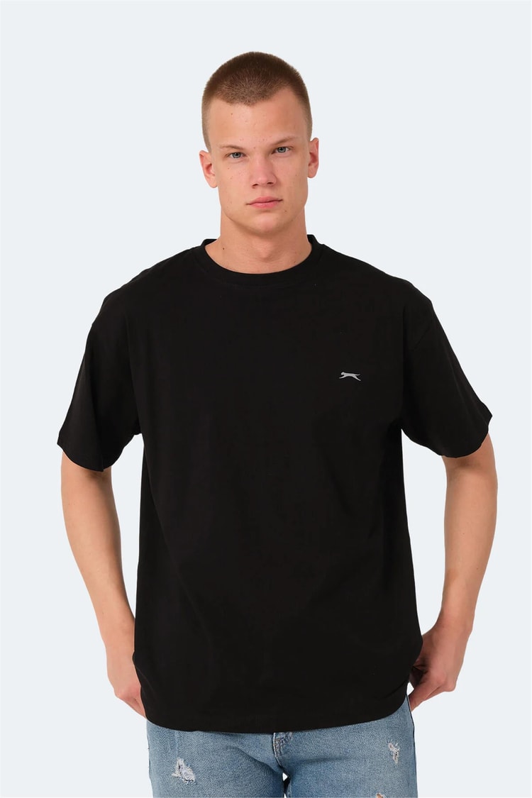 Slazenger Kulana Sıyah Erkek Bısıklet Yaka T-Shırt