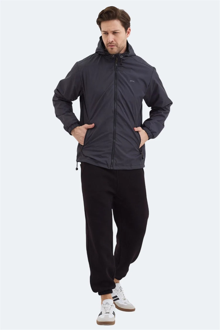 Slazenger Ofans Koyu Gri Erkek Yagmurluk