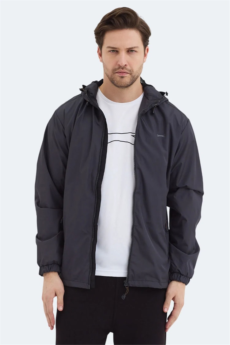 Slazenger Ofans Koyu Gri Erkek Yagmurluk