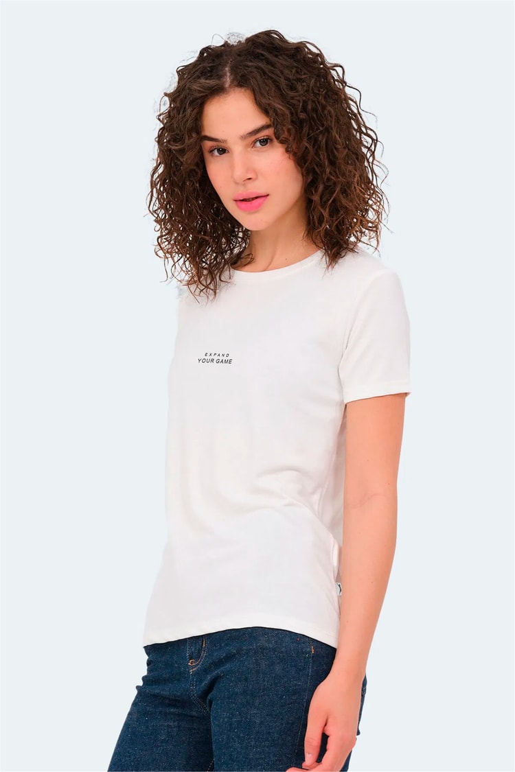 Slazenger Paytons Ekru Kadın T-Shırt