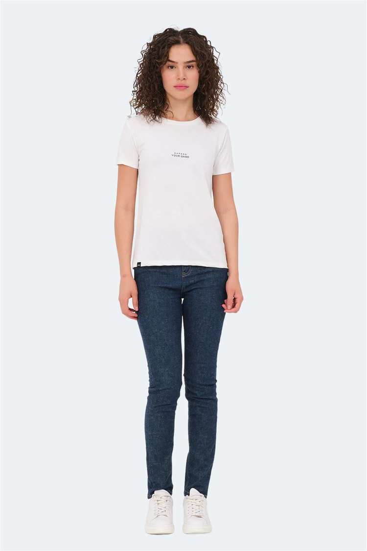 Slazenger Paytons Ekru Kadın T-Shırt
