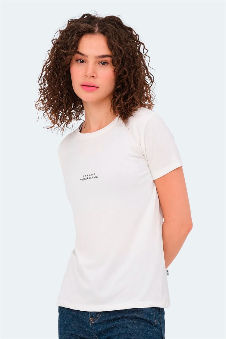 Slazenger Paytons Ekru Kadın T-Shırt