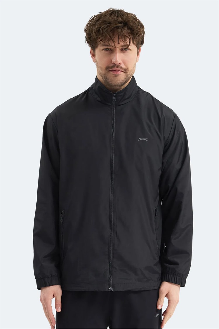 Slazenger Raren Siyah Erkek Yagmurluk