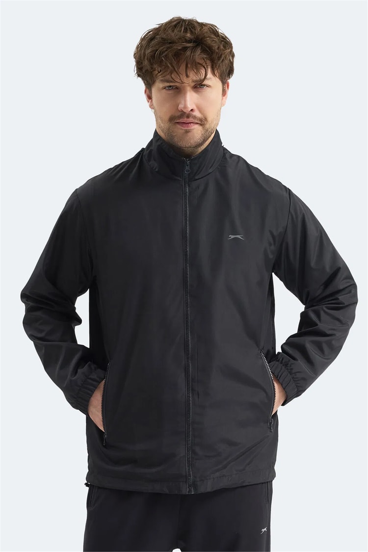 Slazenger Raren Siyah Erkek Yagmurluk