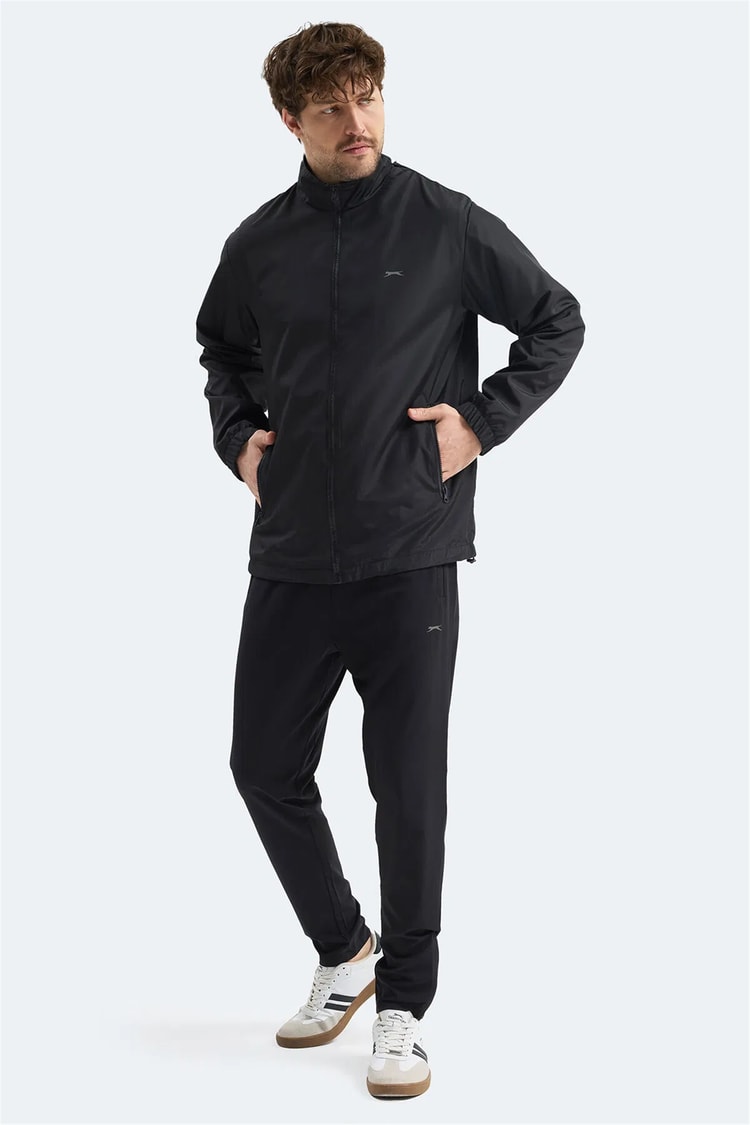 Slazenger Raren Siyah Erkek Yagmurluk