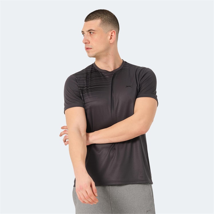 Slazenger Raven Fume Erkek Bısıklet Yaka T-Shırt