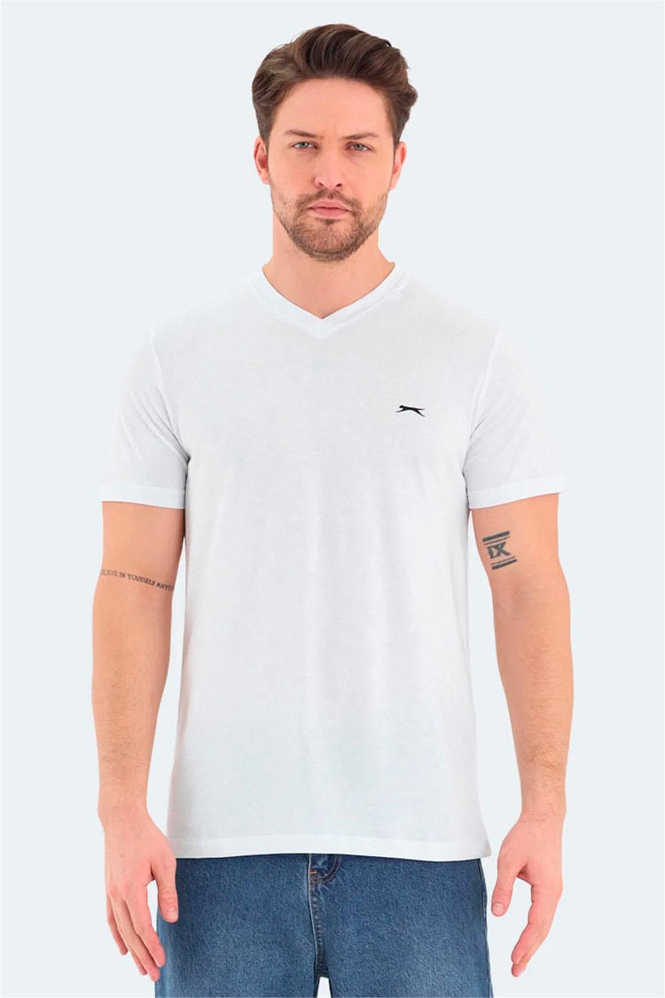 Slazenger Rıvaldo Beyaz Erkek T-Shırt