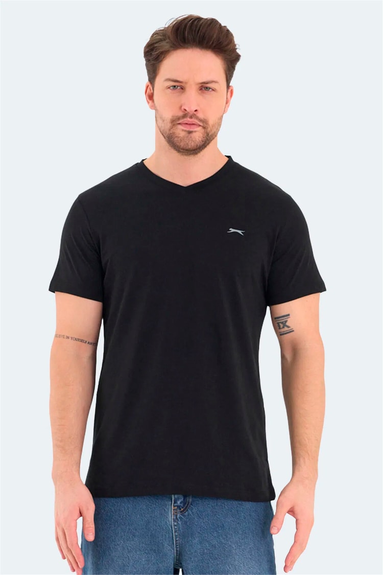 Slazenger Rıvaldo Sıyah Erkek T-Shırt