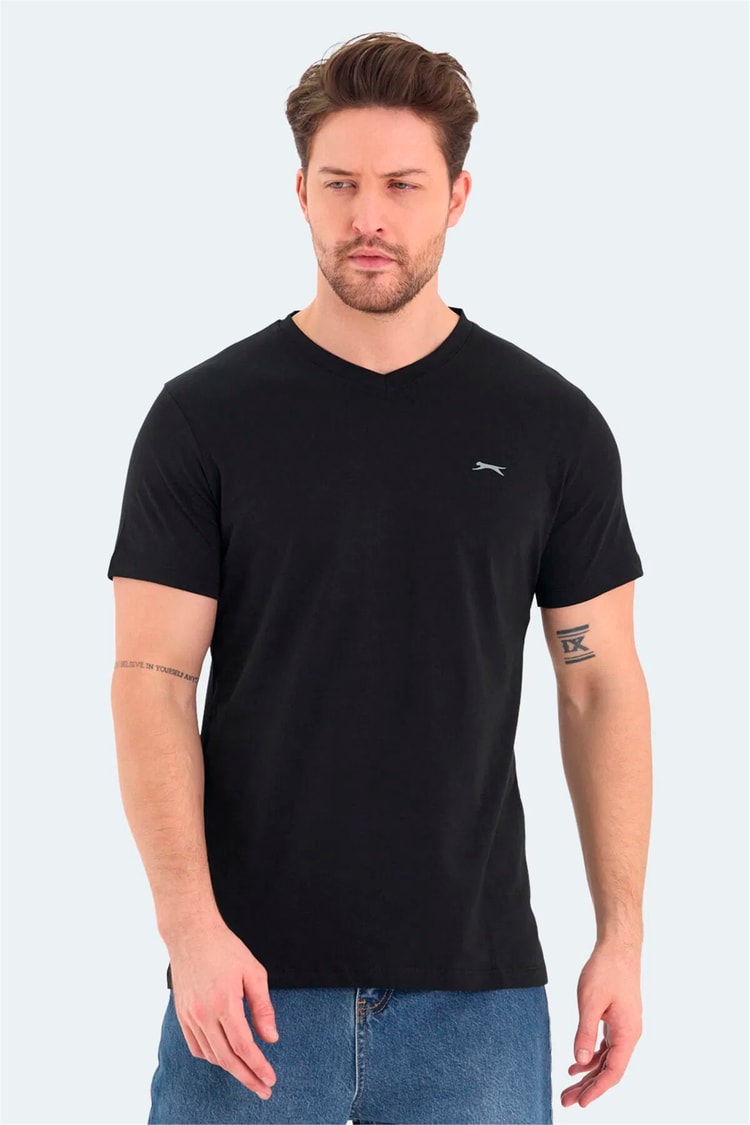 Slazenger Rıvaldo Sıyah Erkek T-Shırt