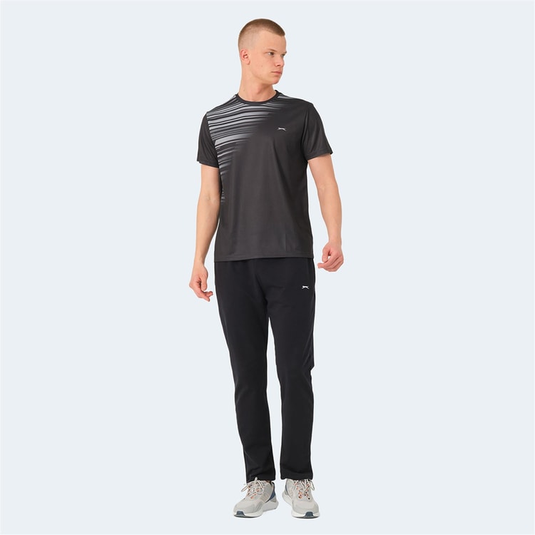 Slazenger St14Te010-500 Raven Siyah Erkek T-Shirt