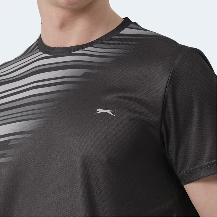Slazenger St14Te010-500 Raven Siyah Erkek T-Shirt