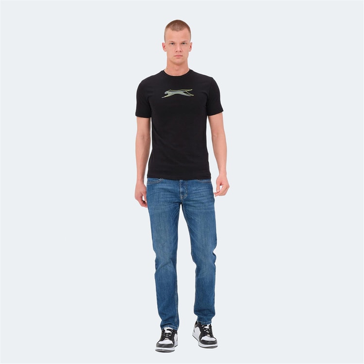 Slazenger St14Te088-500 Vedran Ktn Sıyah Erkek T-Shırt