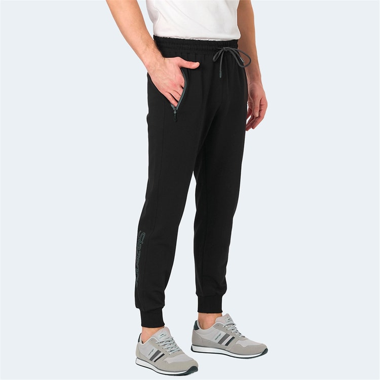Slazenger St15Pe001-500 Neal Ktn Sıyah Erkek Esofman Alt