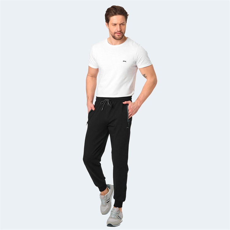 Slazenger St15Pe001-500 Neal Ktn Sıyah Erkek Esofman Alt