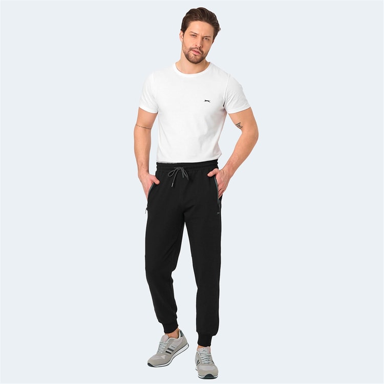 Slazenger St15Pe001-500 Neal Ktn Sıyah Erkek Esofman Alt