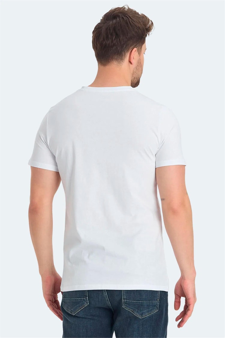 Slazenger St15Te015-000 Rava Beyaz Erkek T-Shırt