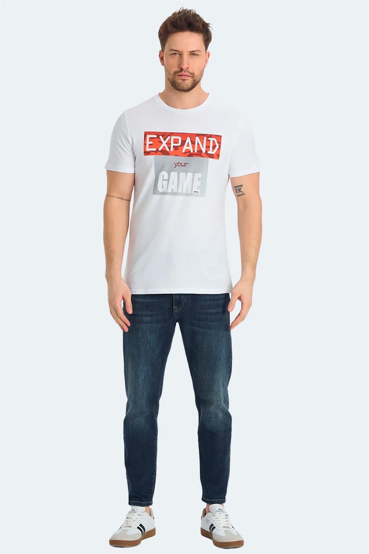 Slazenger St15Te015-000 Rava Beyaz Erkek T-Shırt