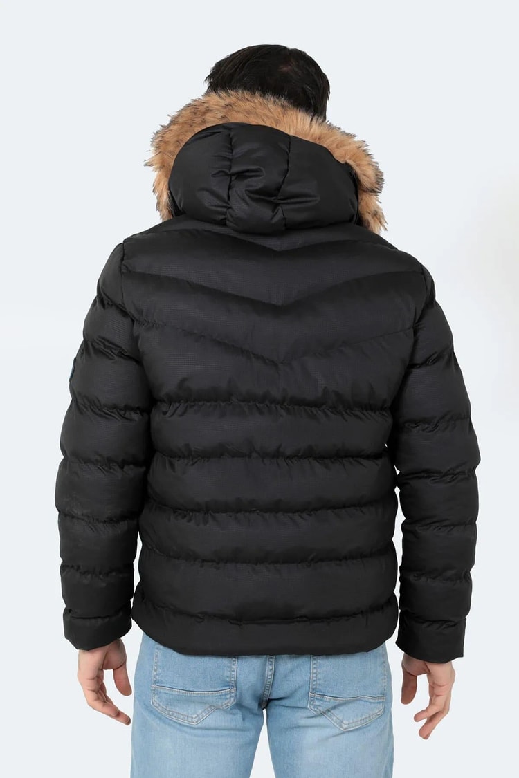 Slazenger St22Je062-500 Siyah Erkek Nour Şişme Mont